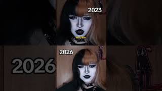 Arte 2023 vs 2026 #alt #goth #gothfashion #gothsubculture #gothic #gothgirl #gothgirls #gótico #yt