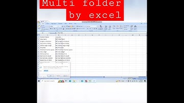 How to create multiple folder at once Using Excel and Batch file