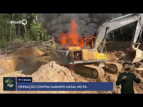 Operação da PF e Ibama combate garimpo ilegal no Pará