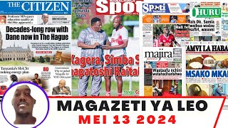 Magazeti ya leo Mei 13/2024 ijumatatu asubuhi/magazeti ya michezo leo asubuhi jumatatu/Yanga