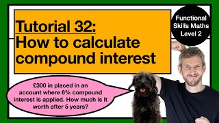 32. Master how to calculate compound interest. Level 2 #functionalskills #maths #gcsemaths