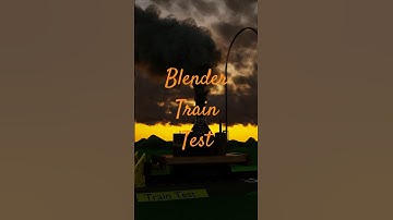Blender - Early Morning Train Test - #BLENDER #PARTICLE SYSTEMS