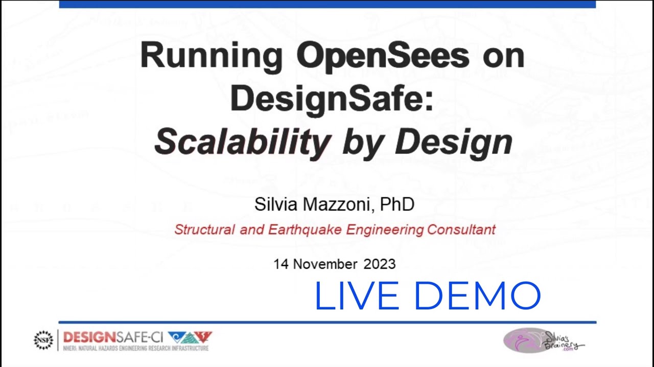 Running OpenSees-On-DesignSafe: Scalability by Design,  Part 3: Live Demo