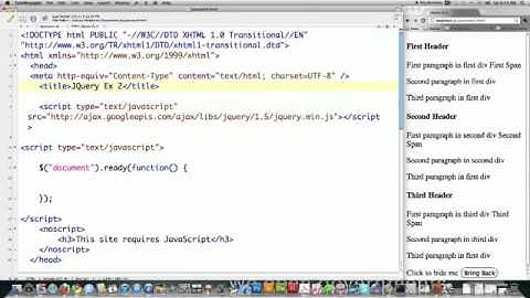 JQuery Video Tutorial Pt 2