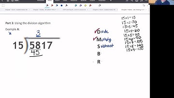 Chapter 1, Section 5 Guided Notes (Math 0461) Pre-Algebra