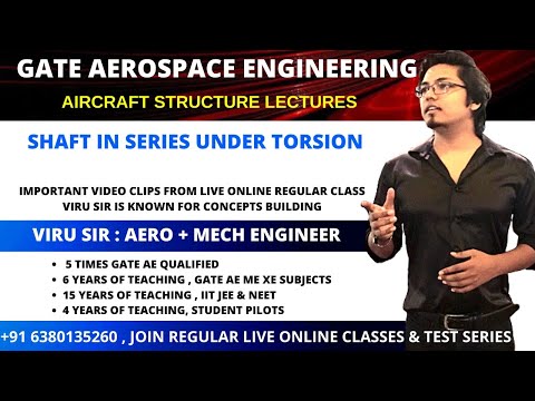 Shaft in series GATE question | aircraft structure | GATE AEROSPACE ENGINEERING online coaching
