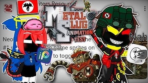 Metal slug animation test with flipaclip/green screen (Reposted)