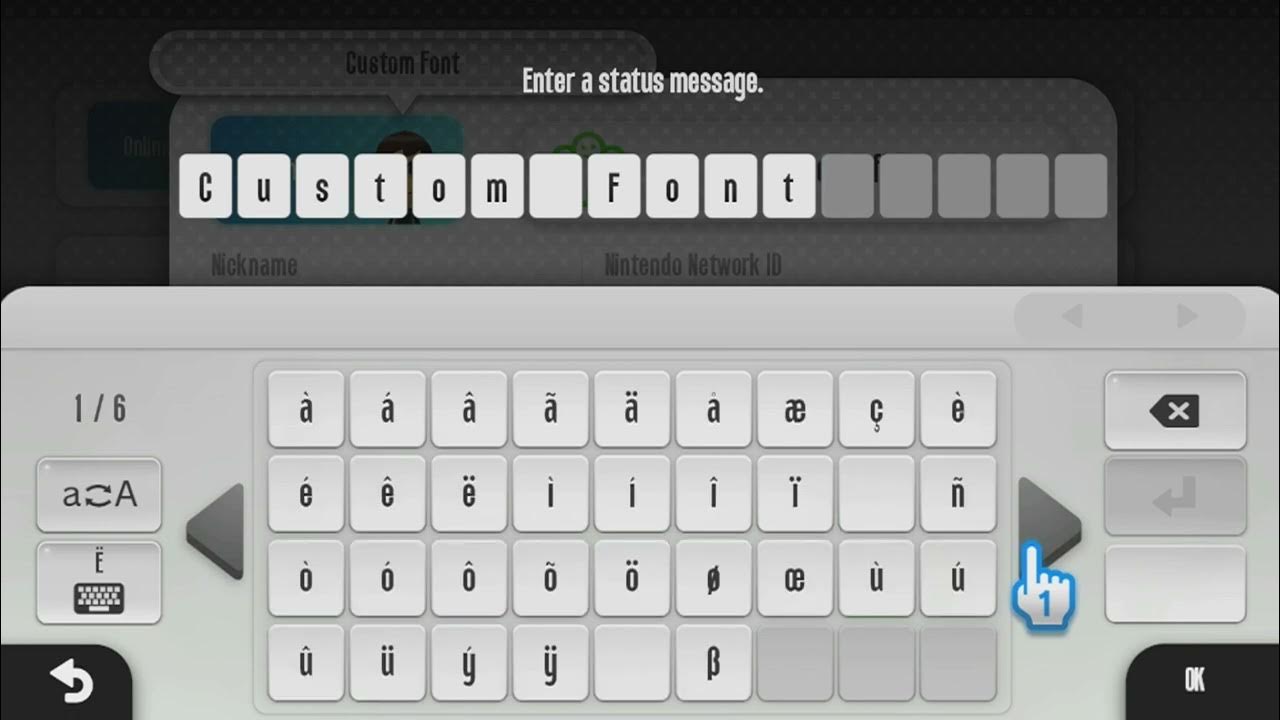 Custom Font Wii U Test YouTube