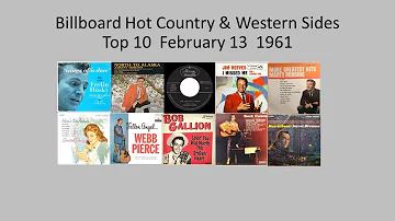 Billboard Top 10, Hot Country & Western Sides, Feb. 13, 1961