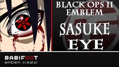 COD Black Ops 2 Emblem Tutorial - Sasuke Eye Mangekyu Sharingan