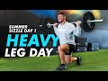 Summer sizzle day 1  heavy leg day workout