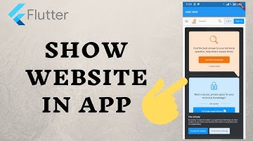 Show Website in App - Flutter tutorial(2021)