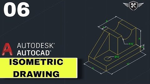 Autocad Isometric Drawing 06 | AutoCAD tutorial for beginners #akd #autocad #design