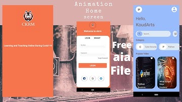 Animation Home Screen Android App || Kodular