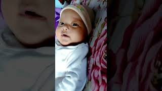 baby screaming|| cute baby screaming loudly|| 4 month old scream