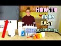 HOW TO MAKE SILICONE MOLDS FOR CANDLES!(easy)||Everything with Eliz!