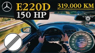 MERCEDES-BENZ E-KLASSE E220 CDI W211 | POV TOP SPEED ON GERMAN AUTOBAHN | PART 1 | 100-200 km/h