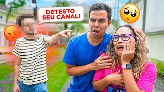 UM HATER VEIO NA MANSÃO PELA PRIMEIRA VEZ! - MUITO TRISTE!