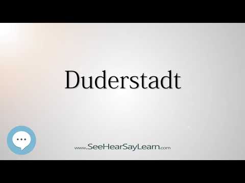 Duderstadt (How to Pronounce Cities of the World)💬⭐🌍✅