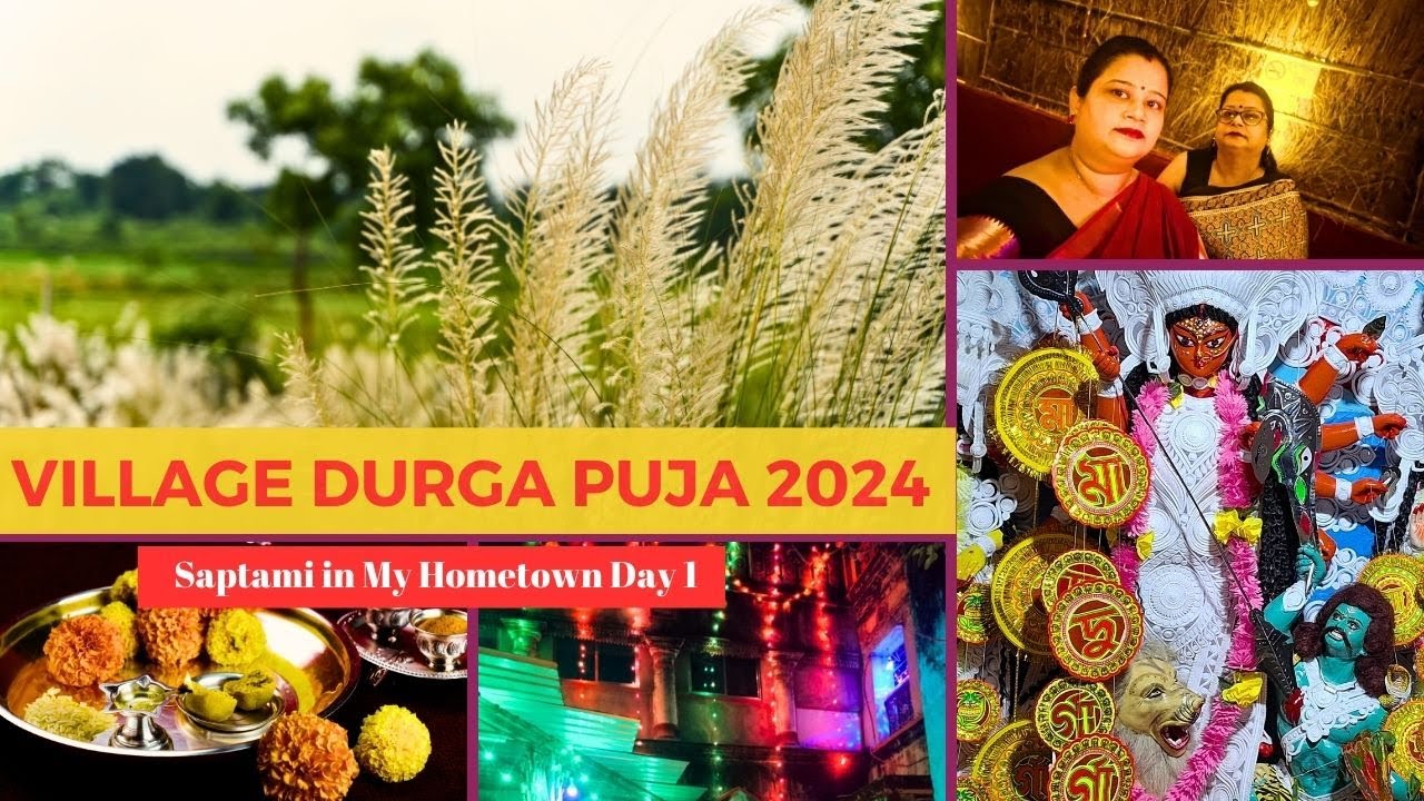 Village Life & Durga Puja 2024: A Day in My Childhood Home