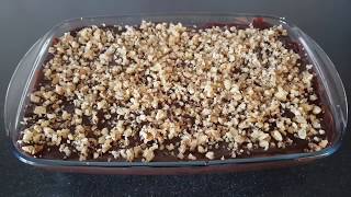 Ev Yapımı Pudingle Biskuvili Pasta (en kolayından)