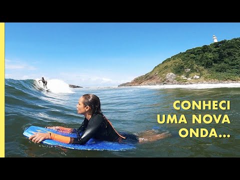 MINHA PRIMEIRA VEZ SURFANDO ESSA ONDA NA ILHA DO MEL // Busy Surfing...