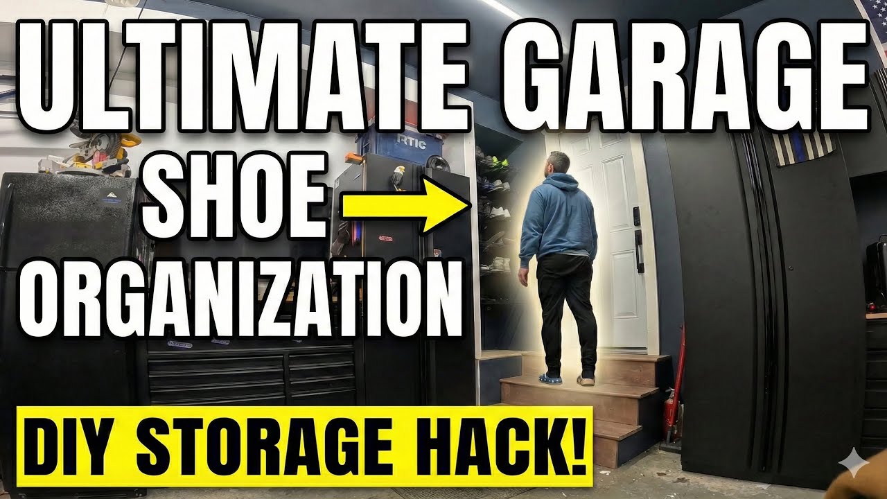 DIY Garage Shoe Storage Solution | Easy Organization - YouTube