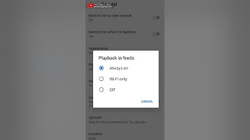 New feature problem on youtube automatically video play // playback feeds youtube setting