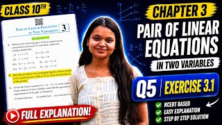 Class 10th Chapter 3 Exercise 3.1 Q5 | Ncert Solution #class10th #classx #mathematics #chapter3