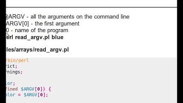 Beginner Perl Maven tutorial 4.11 - Command line parameters