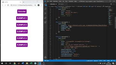 Funcionamiento básico de sweetalert2