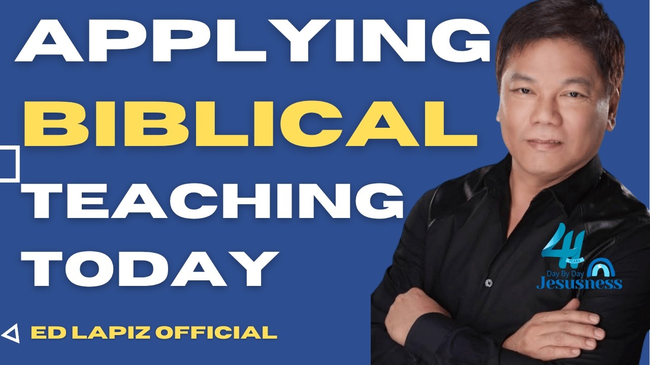 Ed Lapiz Latest Sermon - Applying Biblical Teaching Today - Official YouTube Channel ©2014-2026
