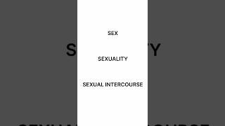 What is the difference between sex sexuality and sexual intercourse? #femboy #queer #lgbtq