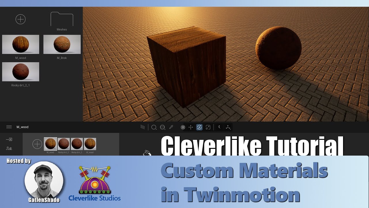 how to change material in twinmotion