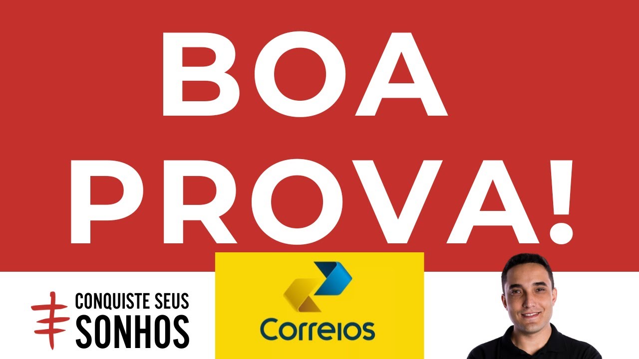 BOA PROVA DE AGENTE DOS CORREIOS 2024!