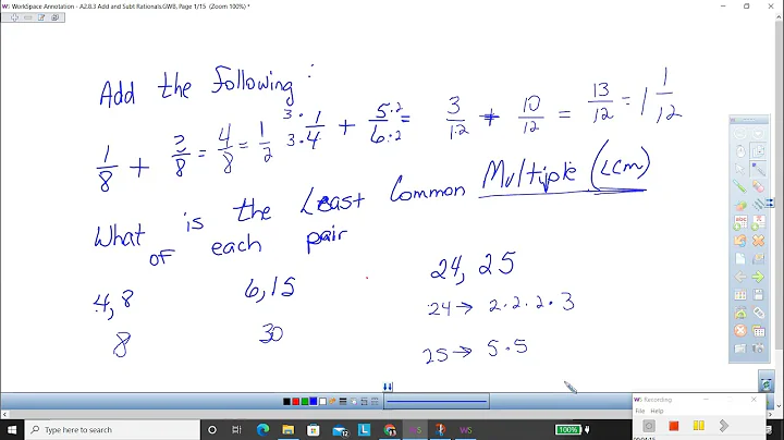 adding rationals part 1
