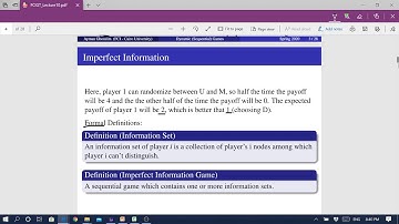 Game Theory Lecture 10 Part 1 (Cairo University FCAI)