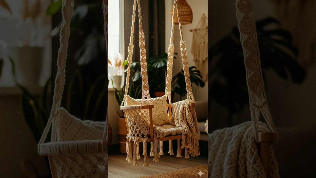 ​Boho, Macrame Swing Chair 