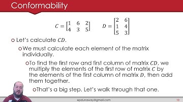 2.2 - Matrix Conformability