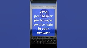 Free peer to peer file transfer service right in your browser #shorts #youtubeshorts