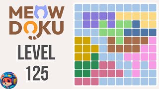 Meowdoku Level 125 Walkthrough & Solution 🐱🧩 