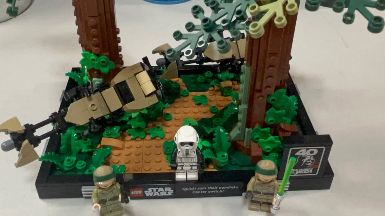 LEGO Star Wars Endor Speeder Chase - 75238 Pure Build - YouTube