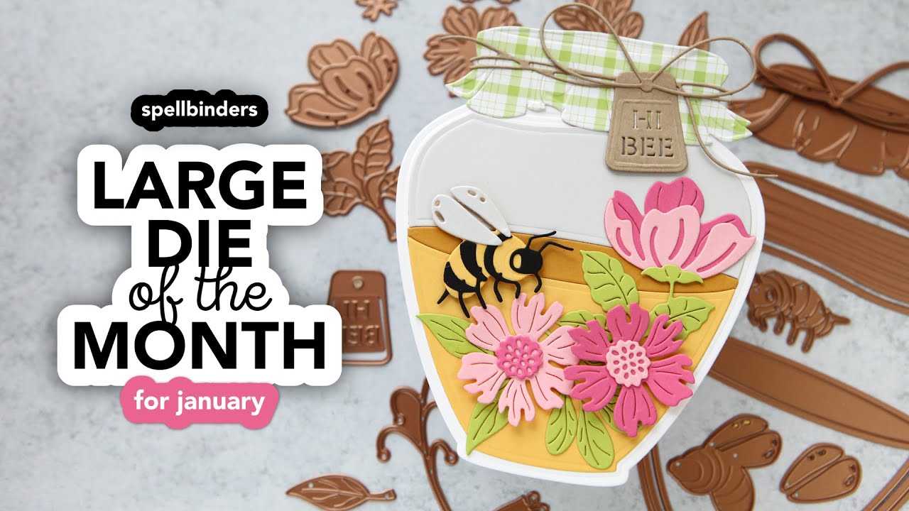 Creating with the Spellbinders Large Die of the Month for January - YouTube