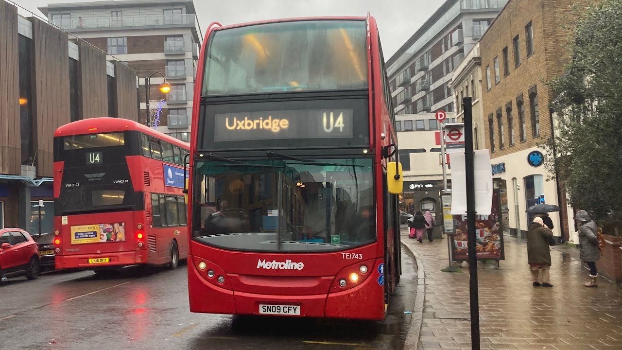 * EX FIRST * Journey on the U4 (TE1743 SN09CFY) Alexander Dennis Enviro 400