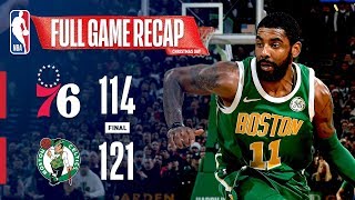 Propelled by a 13-1 run over the final 1:49 of overtime, celtics
defeated 76ers score 121-114. kyrie irving led with 40 poi...