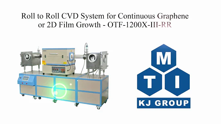 Roll to Roll CVD System for Continuous Graphene or 2D Film Growth - OTF-1200X-III-RR
