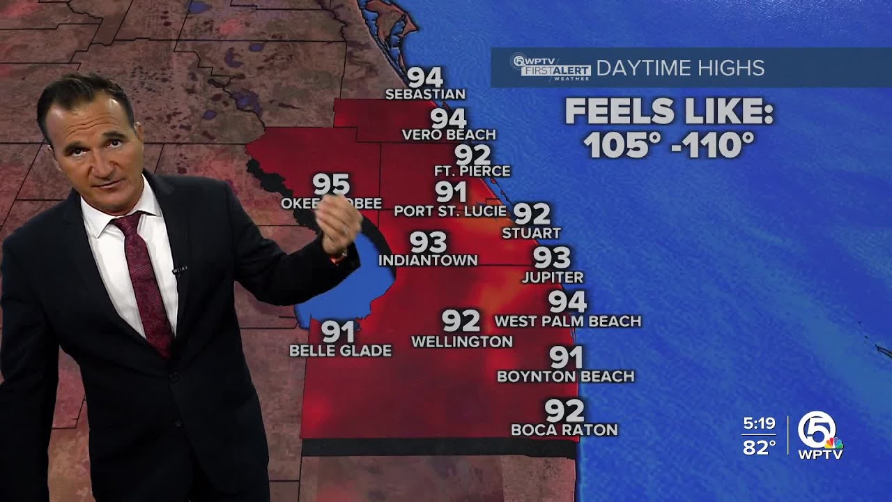 WPTV First Alert Weather Forecast for Morning of July 30, 2025