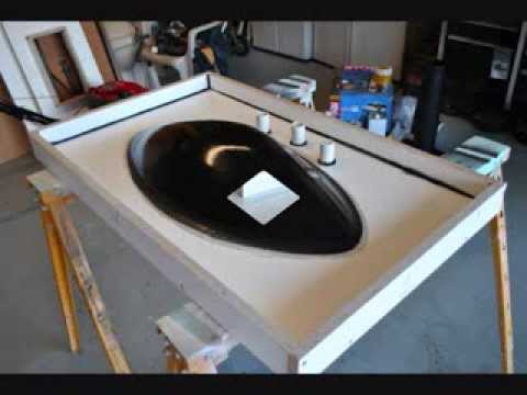 How To Make Concrete Sink Countertop Molds Youtube