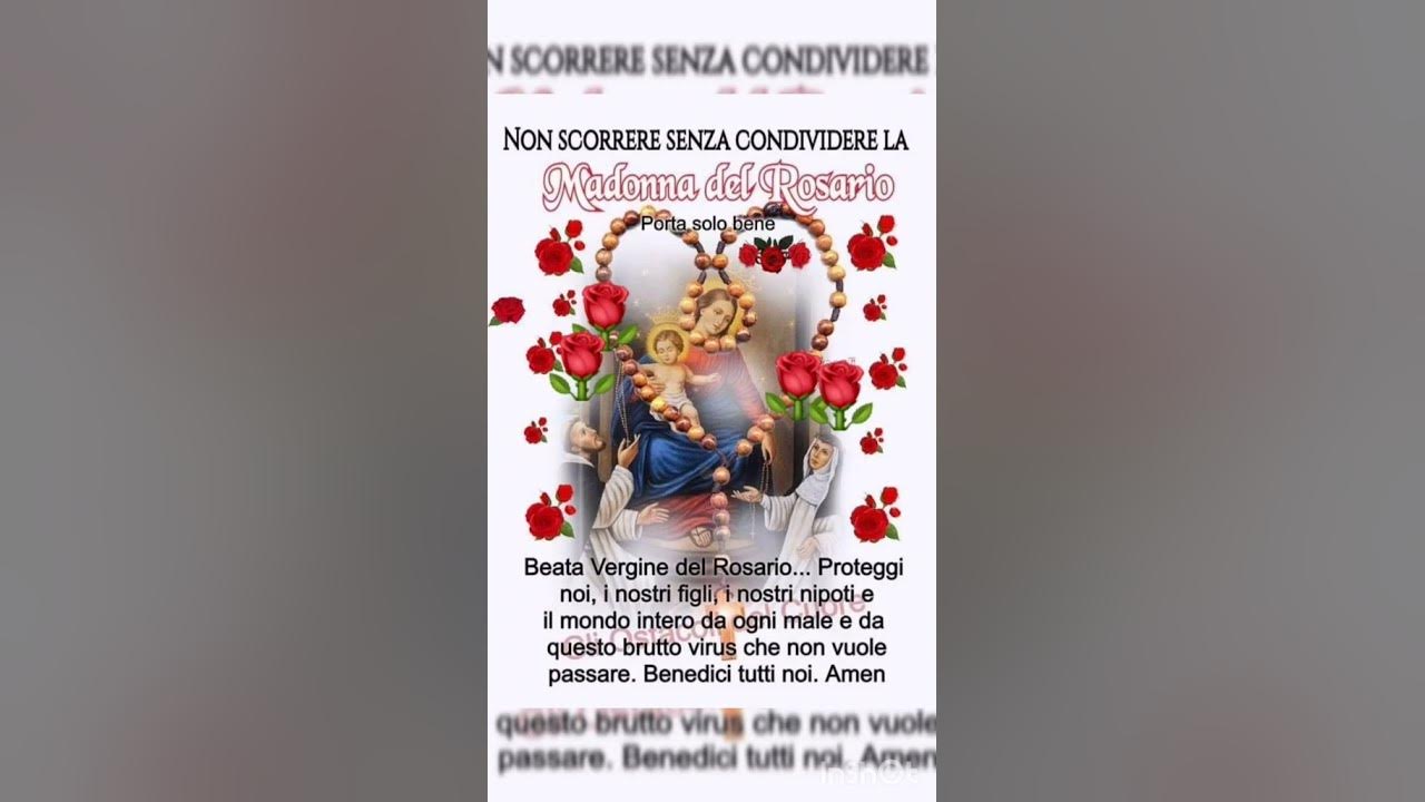 Preghiera Alla Madonna Del Rosario Preghiera alla Madonna del Rosario @ilrosariosanto #preghiera #