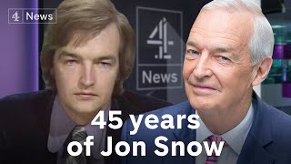 Looking back: Jon Snow's remarkable 45-year career